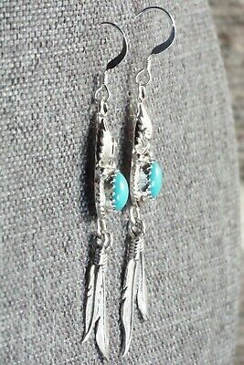 Turquoise & Sterling Silver Earrings - Judy Largo