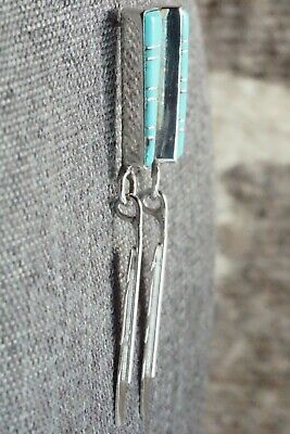 Turquoise & Sterling Silver Earrings - Terrence Panteah