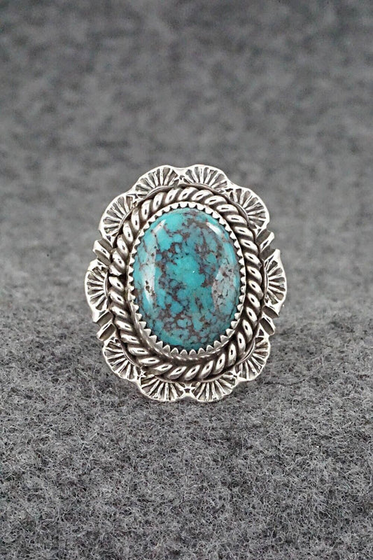 Turquoise & Sterling Silver Ring - Benjamin Martinez - Size 7