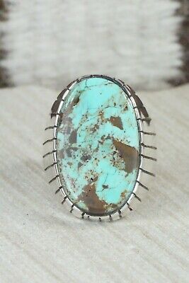 Turquoise and Sterling Silver Ring - Ray Jack - Size 9.5