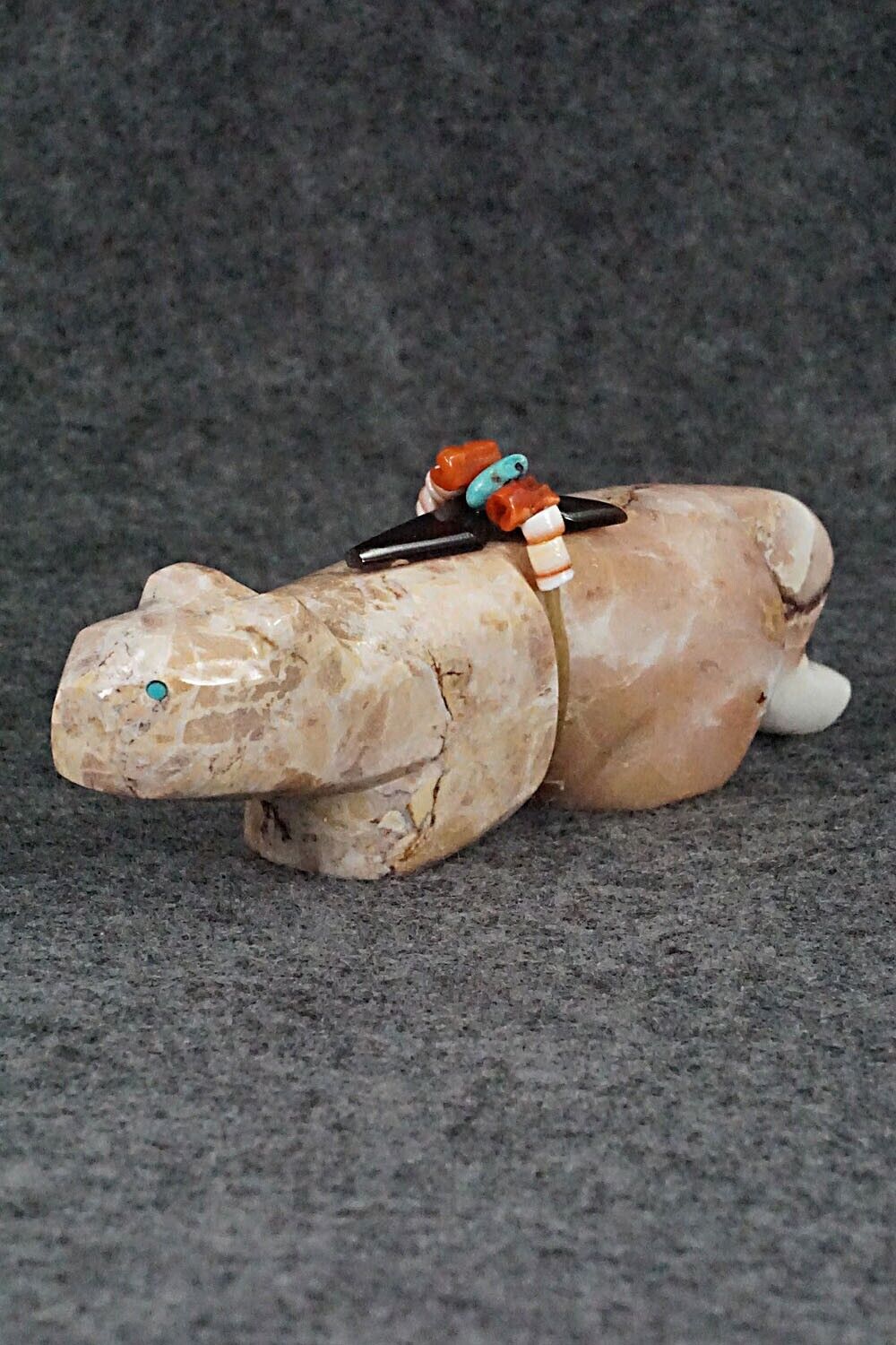 Mountain Lion Zuni Fetish Carving - Kyle Mahooty