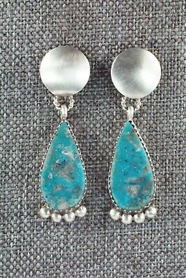 Turquoise & Sterling Silver Earrings - Selina Warner