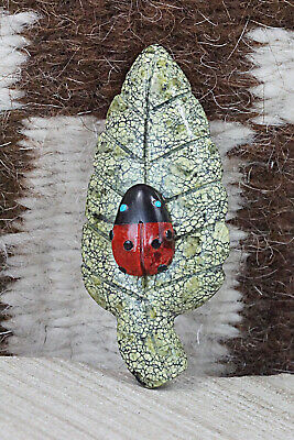 Ladybug Zuni Fetish Carving - Reynold Lunasee