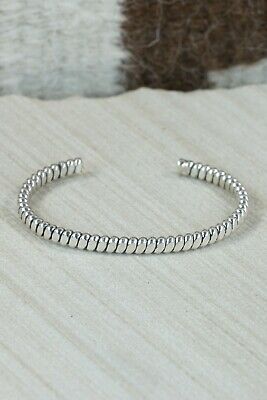 Navajo Sterling Silver Bracelet - Elaine Tahe