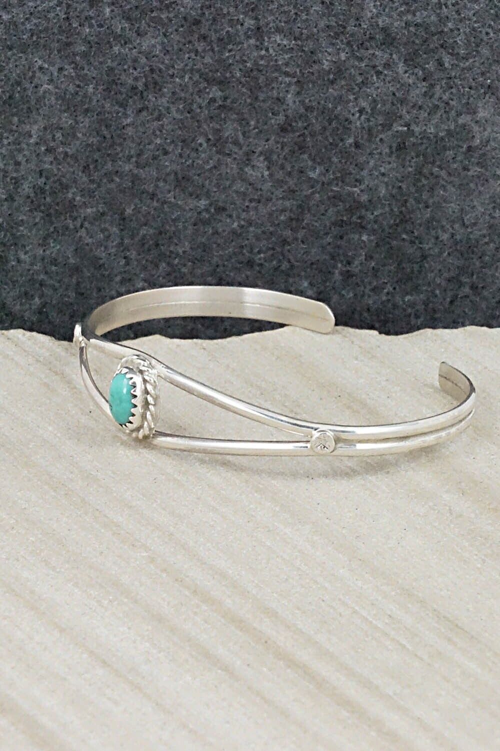 Turquoise & Sterling Silver Bracelet - Elton Cadman