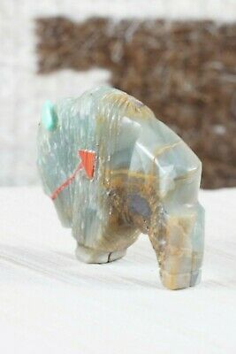 Buffalo Zuni Fetish Carving - Kevin Quam - High Lonesome Trading