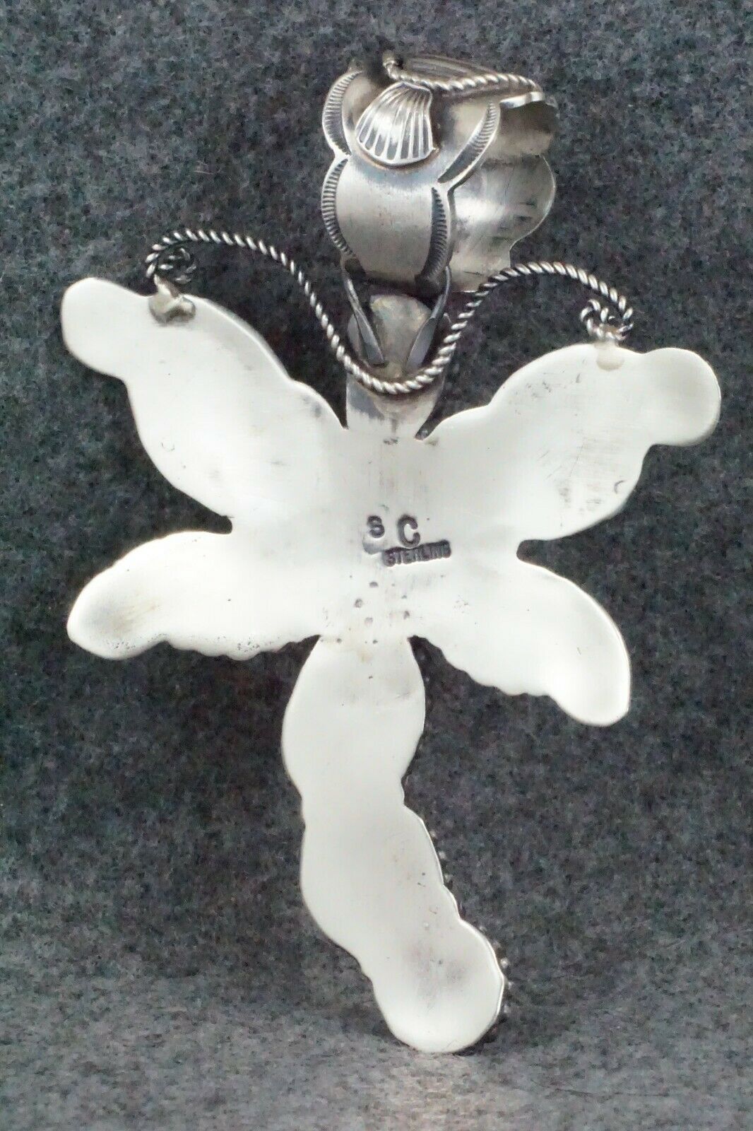 Turquoise & Sterling Silver Pendant - Shawn Cayatineto