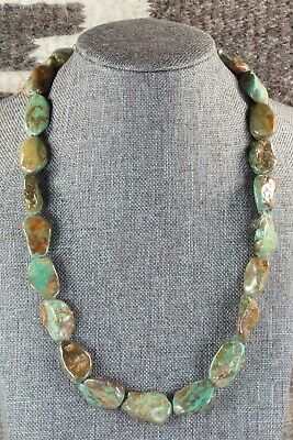 Turquoise & Sterling Silver Necklace - Navajo