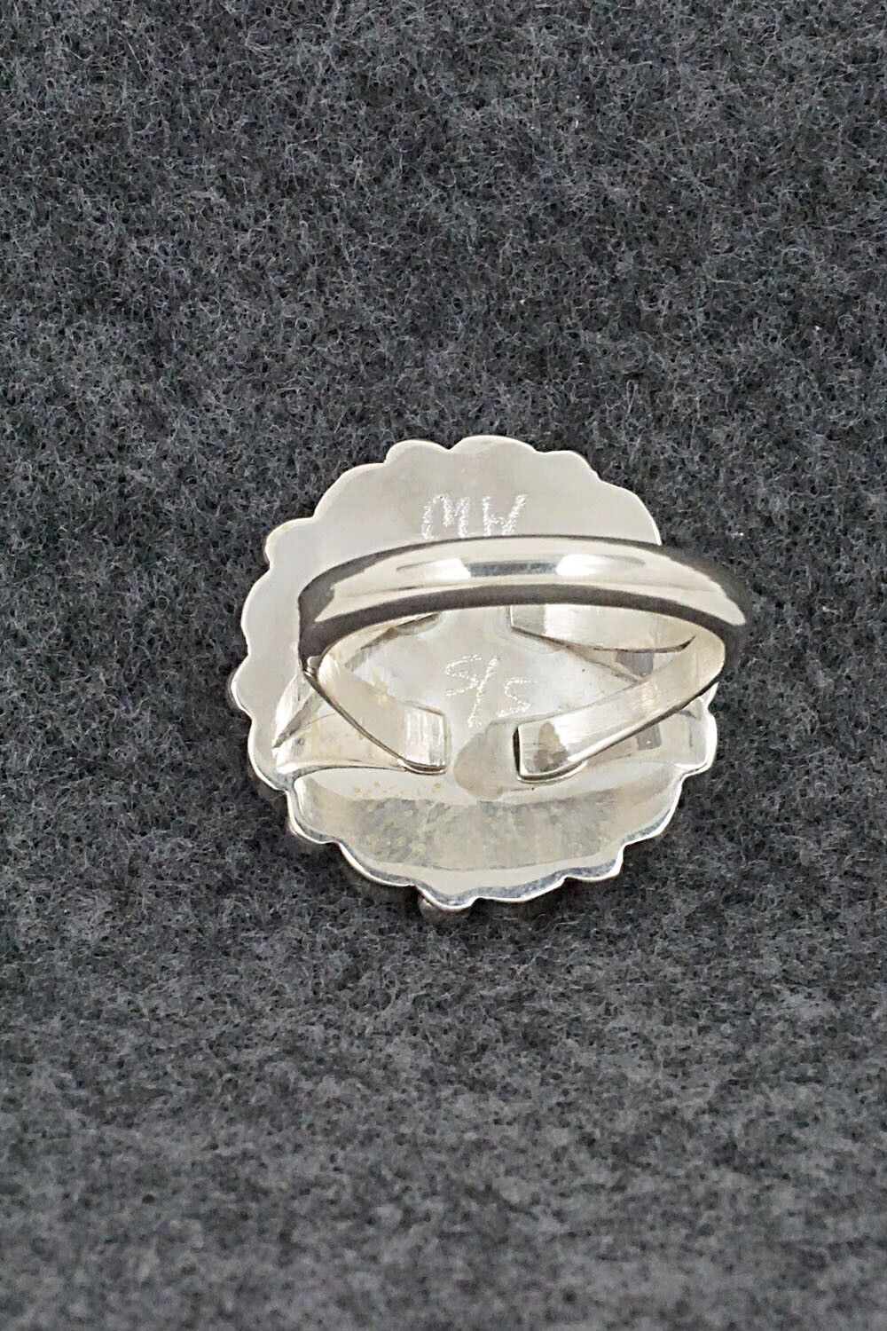 Turquoise and Sterling Silver Ring - Alicia Wilson - Size 7.5