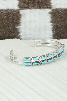 Turquoise & Sterling Silver Bracelet - Murray Hannaweeka