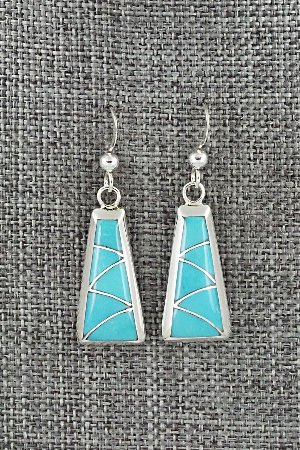 Turquoise & Sterling Silver Earrings - Stewart Tucson