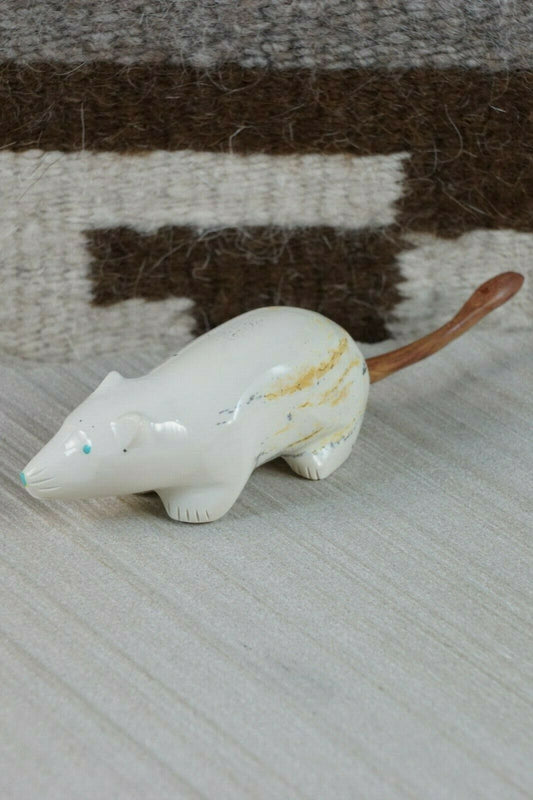 Mouse Zuni Fetish Carving - Enrike Leekya - High Lonesome Trading