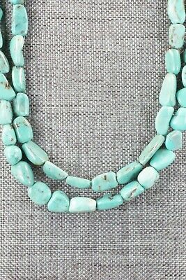 Turquoise and Sterling Silver Necklace - Navajo