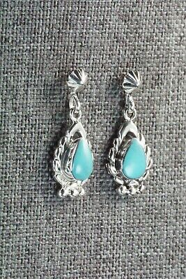 Turquoise & Sterling Silver Earrings - Genevieve Francisco