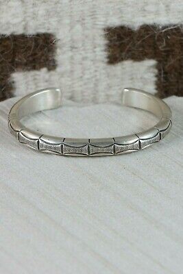 Navajo Sterling Silver Bracelet - Calvin Martinez - High Lonesome Trading