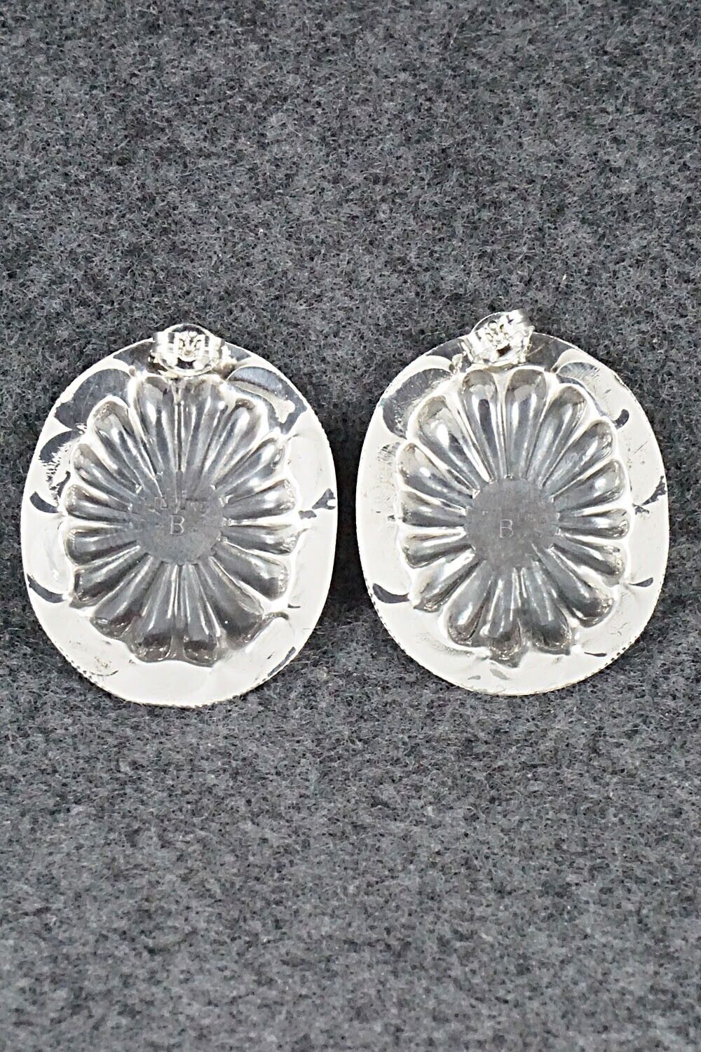 Turquoise & Sterling Silver Earrings - Joan Begay