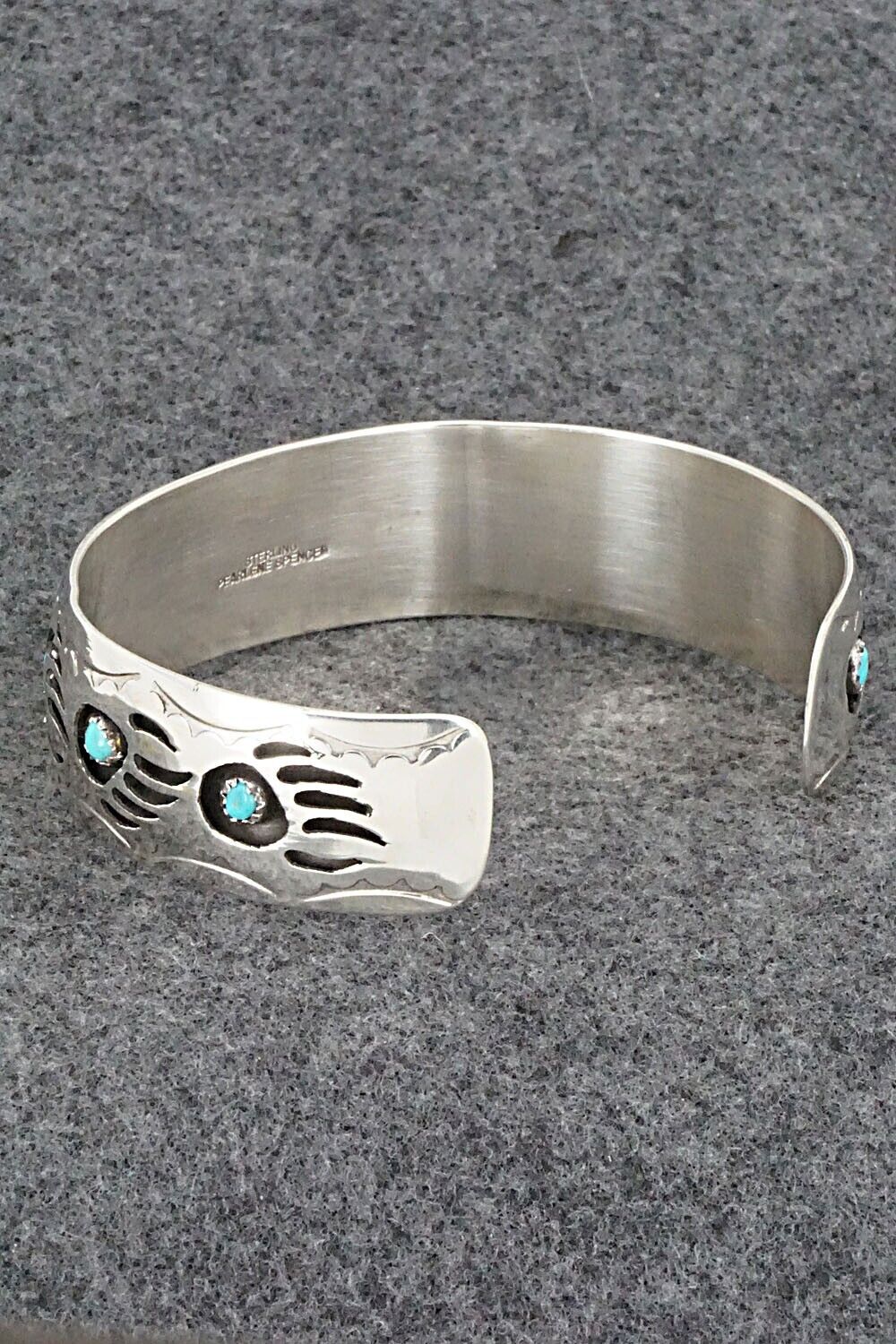 Turquoise & Sterling Silver Bracelet - Pearlene Spencer