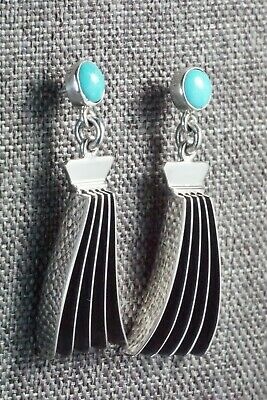 Turquoise & Sterling Silver Earrings - James Bahe