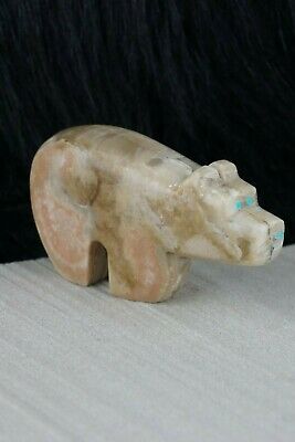 Bear Zuni Fetish Carving - Bernard Laiwakete - High Lonesome Trading