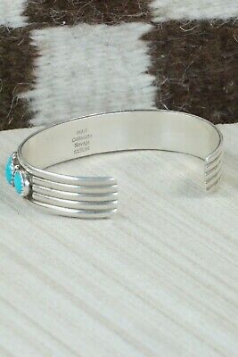 Turquoise & Sterling Silver Bracelet - Michael Calladitto