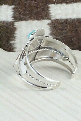 Turquoise, Coral & Sterling Silver Bracelet - Shirley Largo