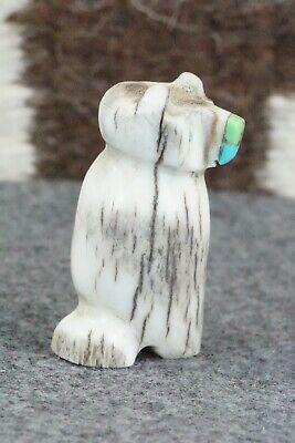 Owl Zuni Fetish Carving - Brandon Phillips - High Lonesome Trading