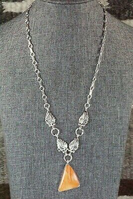 Spiny Oyster & Sterling Silver Necklace - Verley Betone