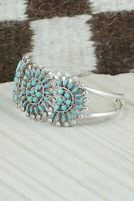 Turquoise & Sterling Silver Bracelet - Merlinda Chavez