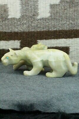 Mountain Lion Zuni Fetish Carving - Albert Eustace
