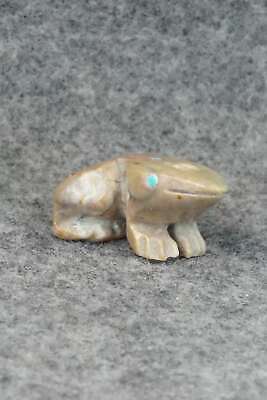 Frog Zuni Fetish Carving - Todd Lowsayatee