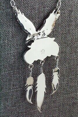 Turquoise & Sterling Silver Necklace - Genevieve Frank
