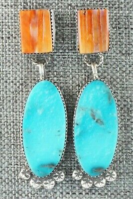 Turquoise & Sterling Silver Earrings - Selina Warner