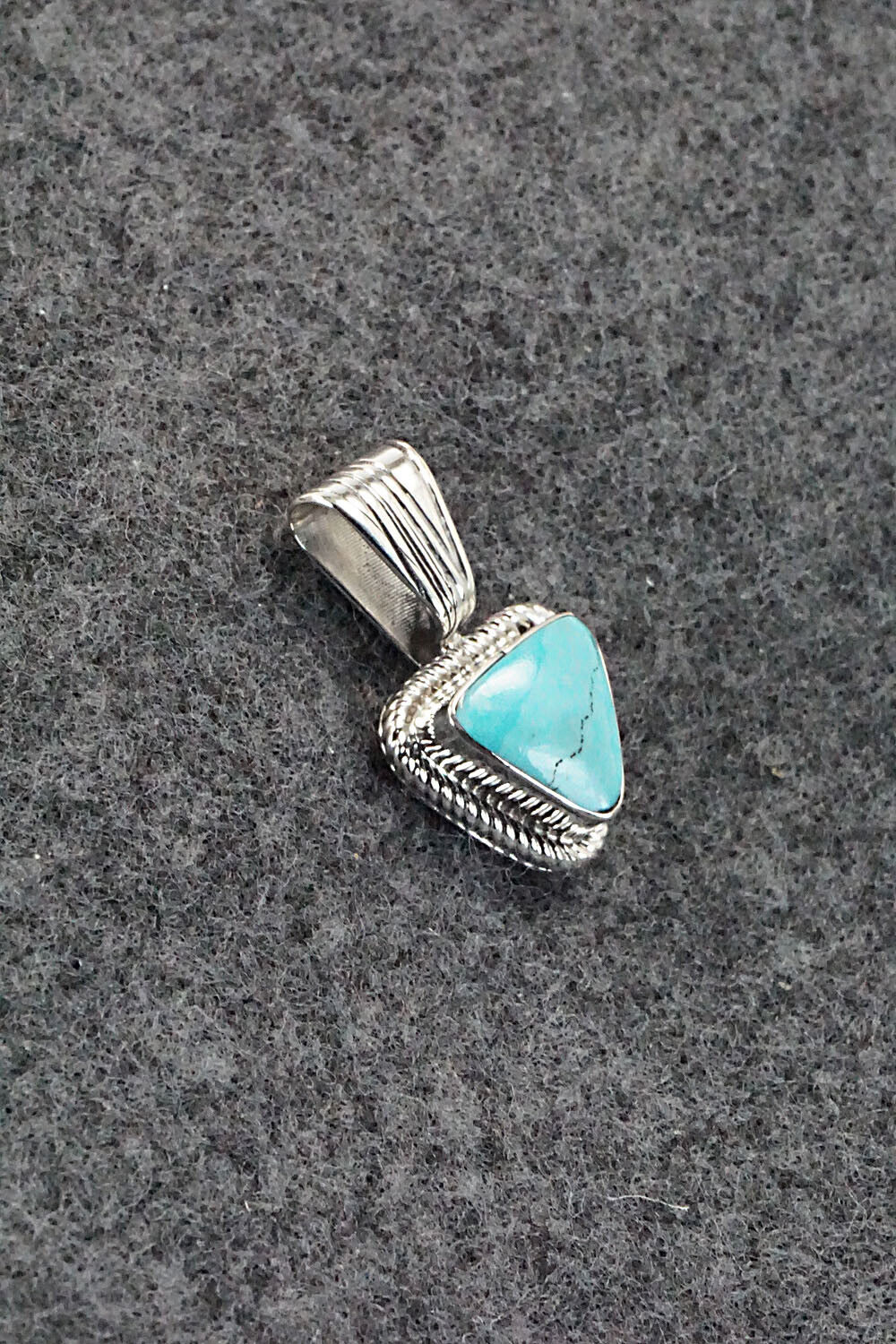 Turquoise and Sterling Silver Pendant - Sadie Jim