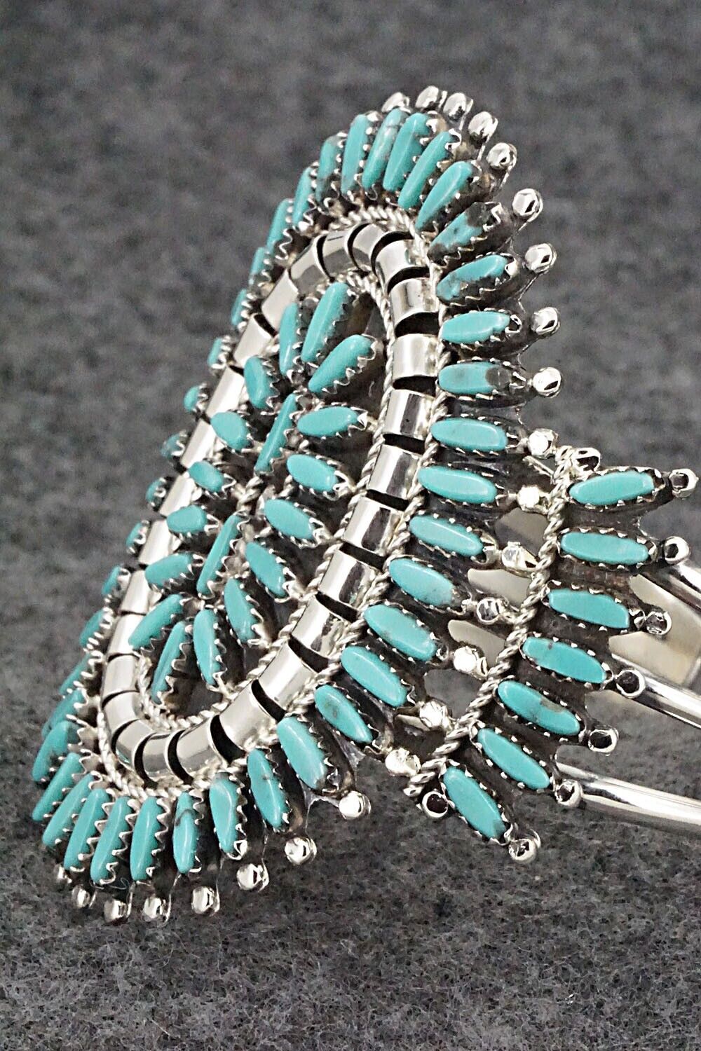 Turquoise & Sterling Silver Bracelet - Nathaniel Nez