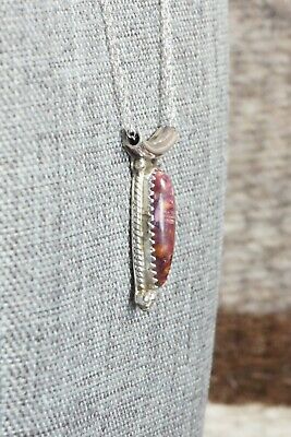 Spiny Oyster & Sterling Silver Necklace - Sharon McCarthy