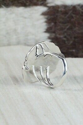 Turquoise & Sterling Silver Ring - Samuel Yellowhair - Size 6.5