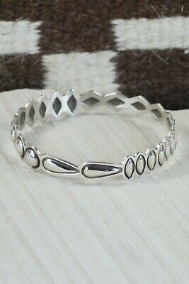 Navajo Sterling Silver Bangle - Alex Sanchez