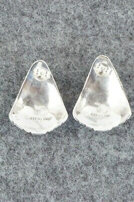 Coral & Sterling Silver Earrings - Melvin Chee