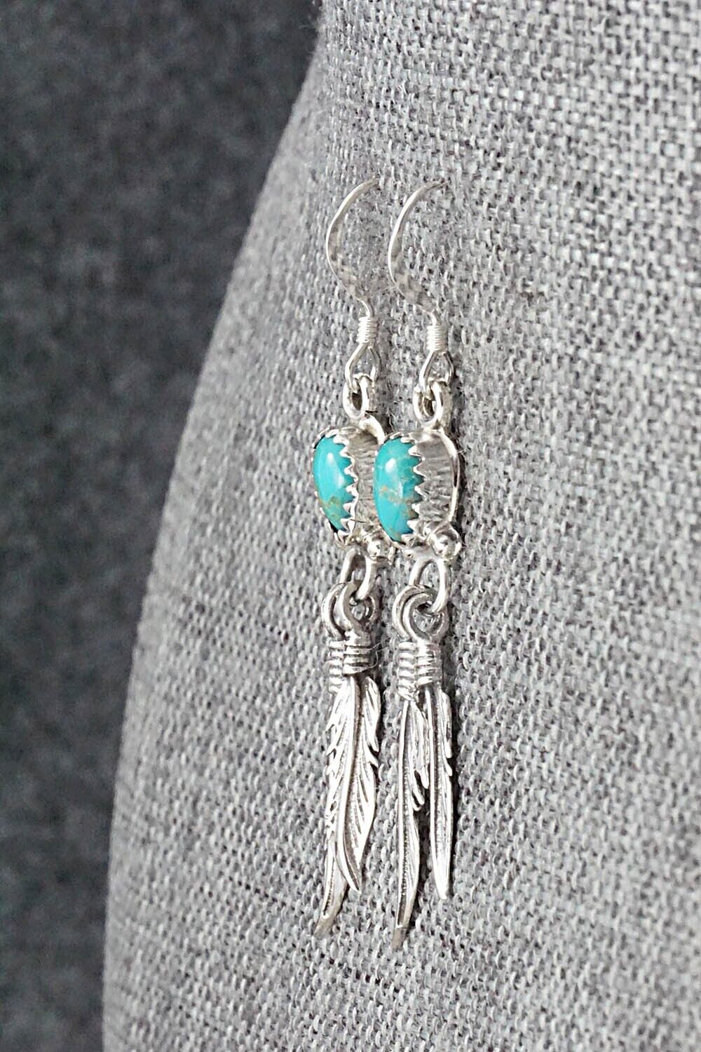 Turquoise & Sterling Silver Earrings - Emery Spencer