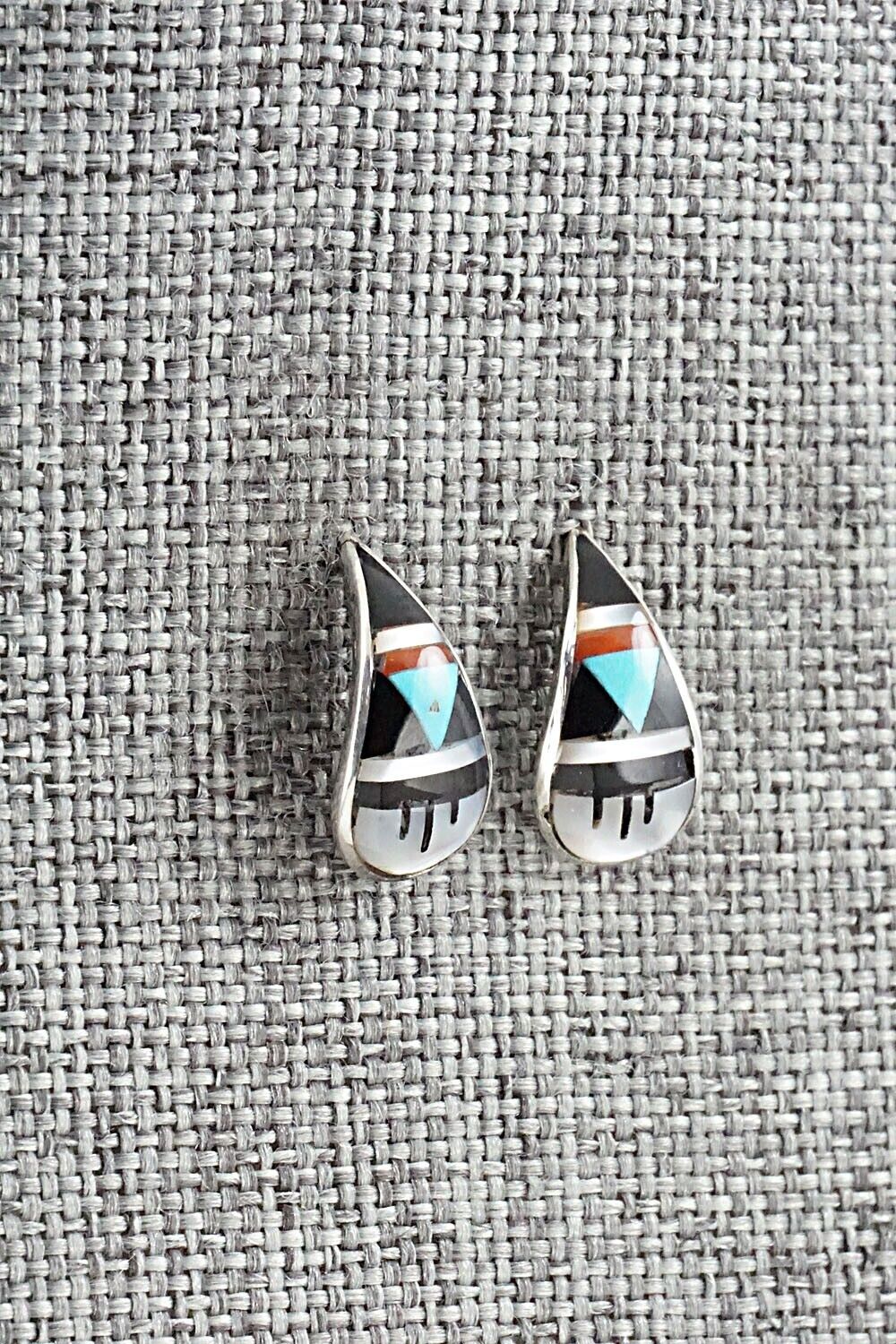 Multi Stone & Sterling Silver Earrings - Bernadette Boone