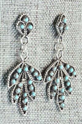Turquoise & Sterling Silver Earrings - Georgiann Chavez