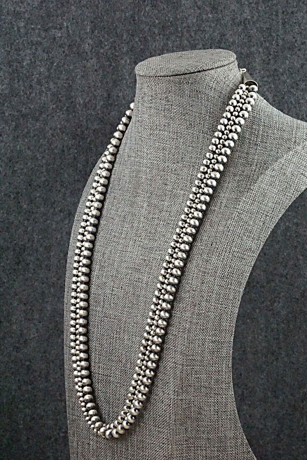 Sterling Silver Navajo Pearl Necklace - Jan Mariano