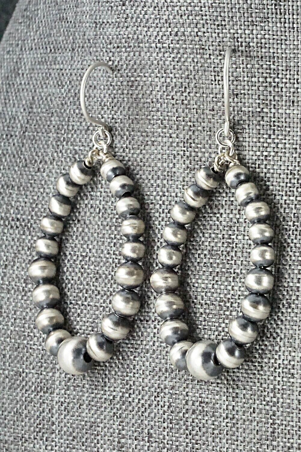 Sterling Silver Navajo Pearl Earrings - Amanda Perry