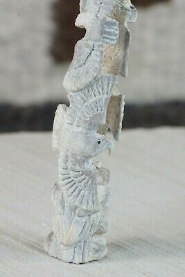 Eagle Zuni Fetish Carving - Lewis Malie Jr - High Lonesome Trading