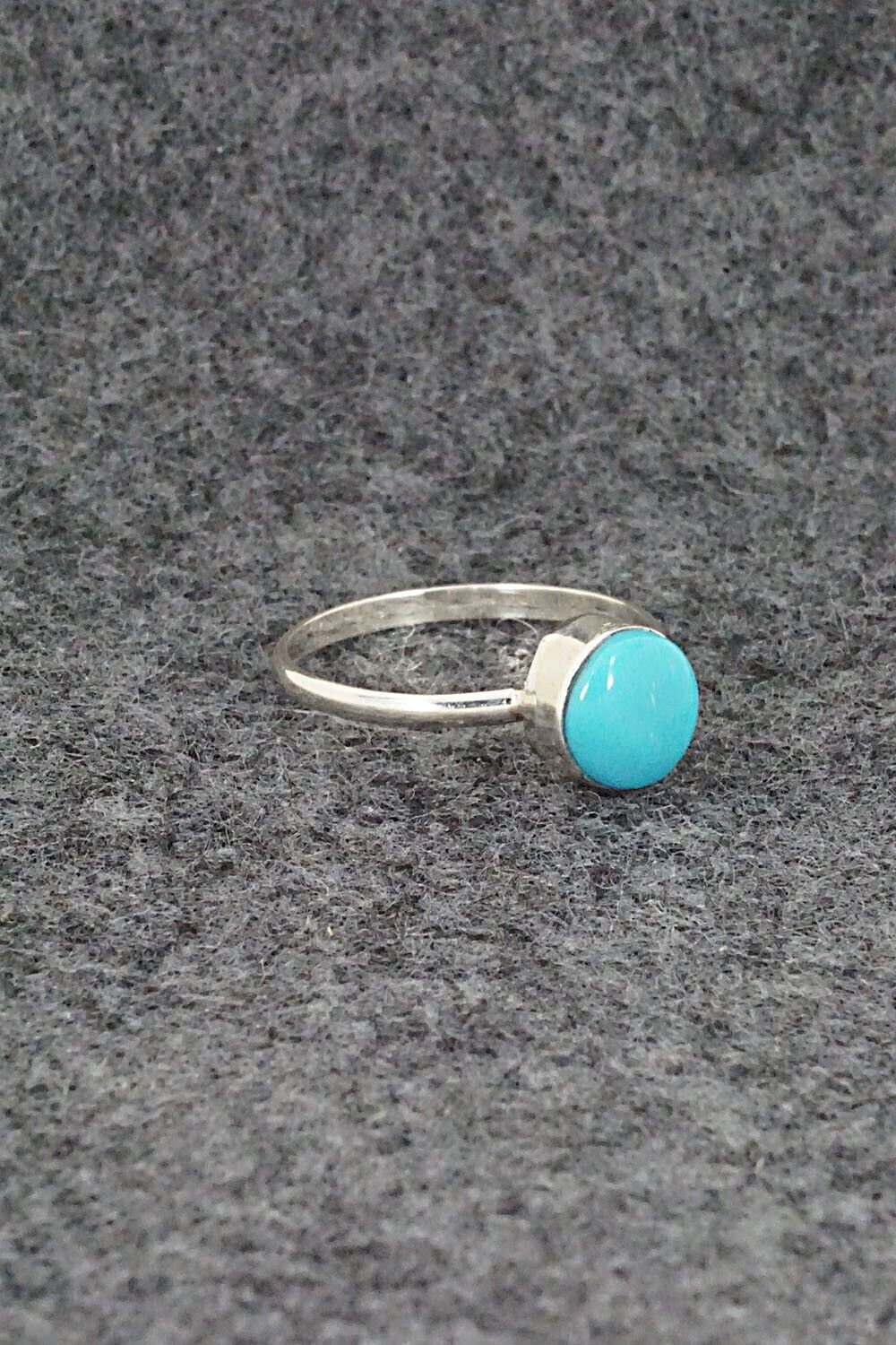 Turquoise & Sterling Silver Ring - Trista Slow - Size 4.25