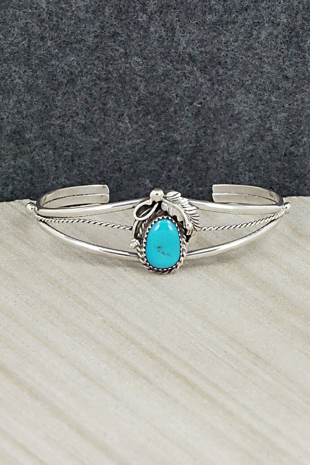 Turquoise & Sterling Silver Bracelet - Alice Rose Saunders