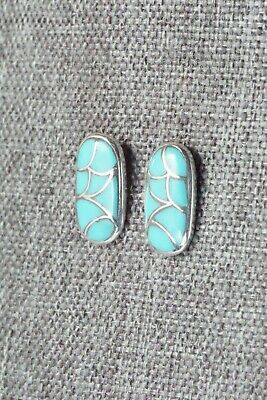 Turquoise & Sterling Silver Earrings - Orena Leekya