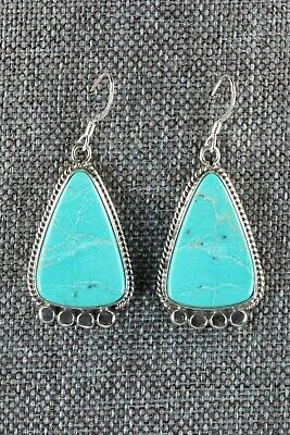 Navajo Turquoise & Sterling Silver Earrings - Sharon McCarthy