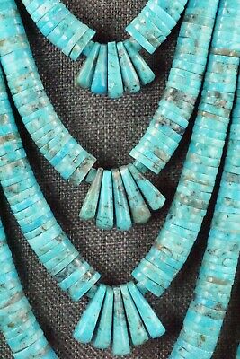 Turquoise & Sterling Silver Necklace - Lupe Lovato