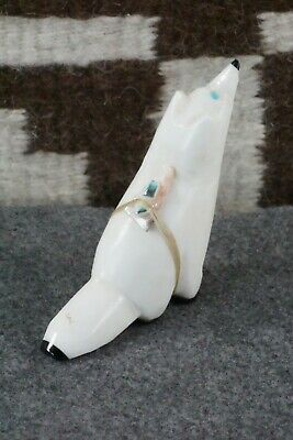 Wolf Zuni Fetish Carving - Delvin Leekya
